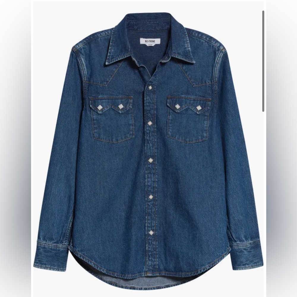 Re/Done women’s Denim shirt- never worn- mint condition